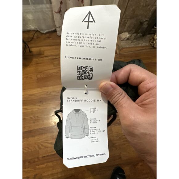 Arrowhead Standoff Concealment Hoodie Mk.II Woodland Green - Men's Large - Picture 6 of 9